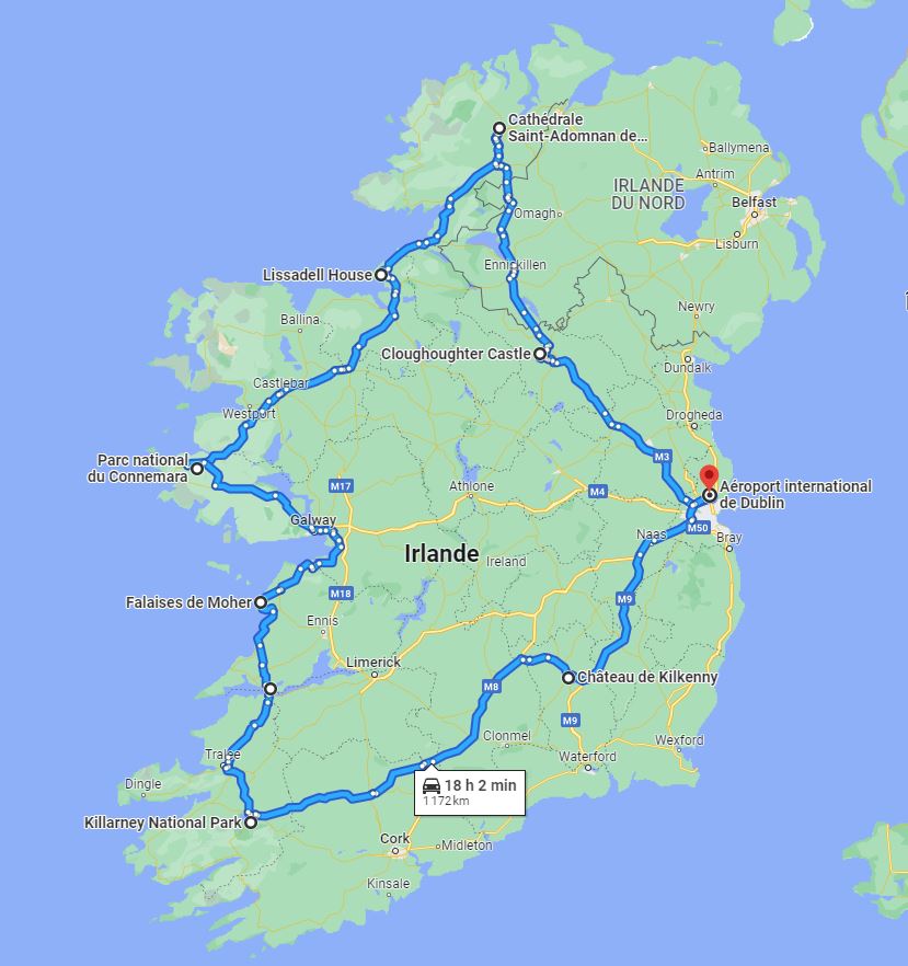 road trip 15 jours en irlande