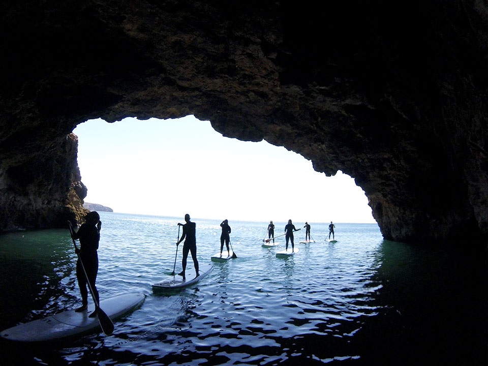 Expérience incluse Stand Up Paddle Grottes Algarve Séjour Portugal Hotel Memmo Baleeria Sagres