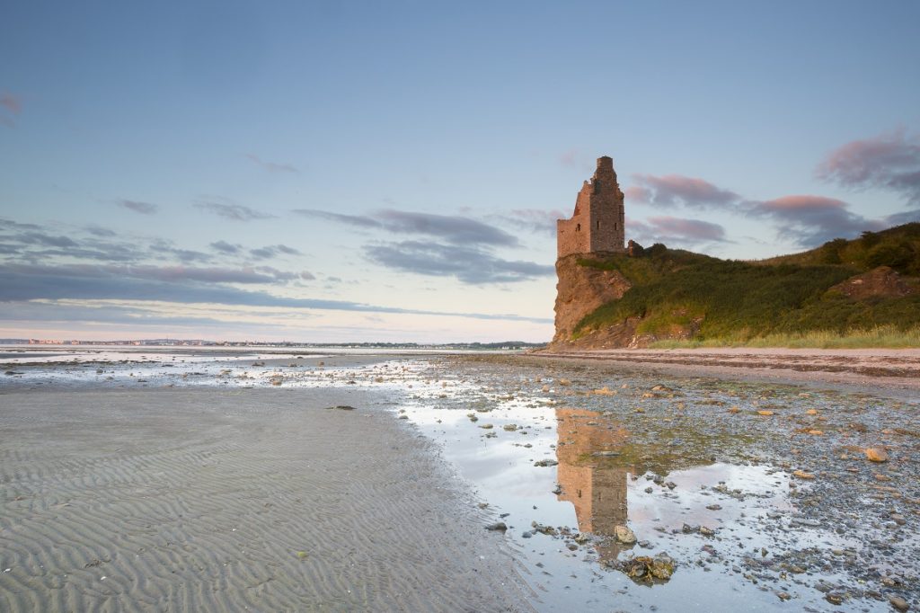 Greenan Castle – 16th-century tower house, around 2.5 miles south-west of Ayr