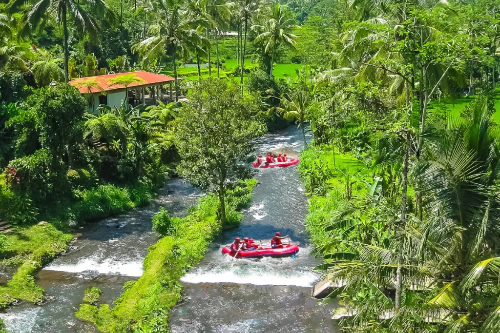 Expérience 4 Indonésie Bali Rafting sur la rivière Ayung