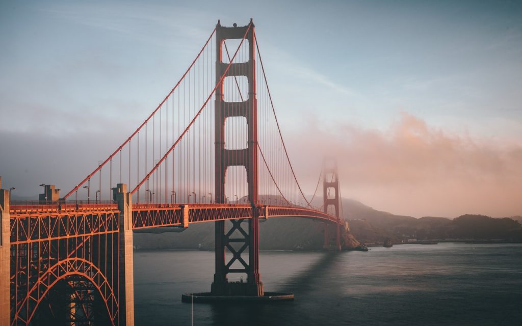 Road trip USA San Francisco Golden Bridge